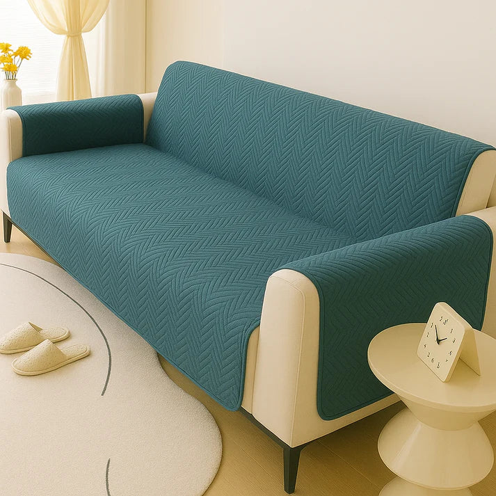 MAT ULTRASONIC SUPER SOFT SOFA COVER ( ZINC COLOR )