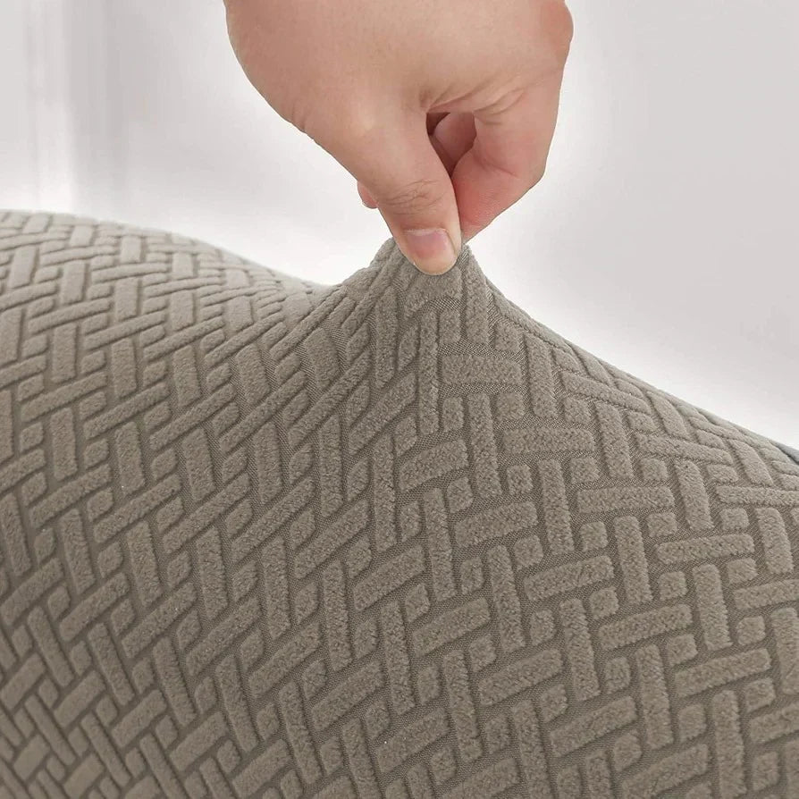 Stripe Jacquard Sofa Cover - mouse