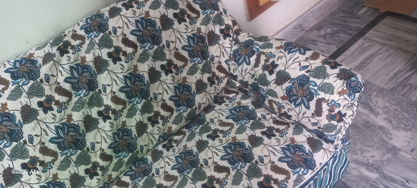 printed sofa cover ( zinc )
