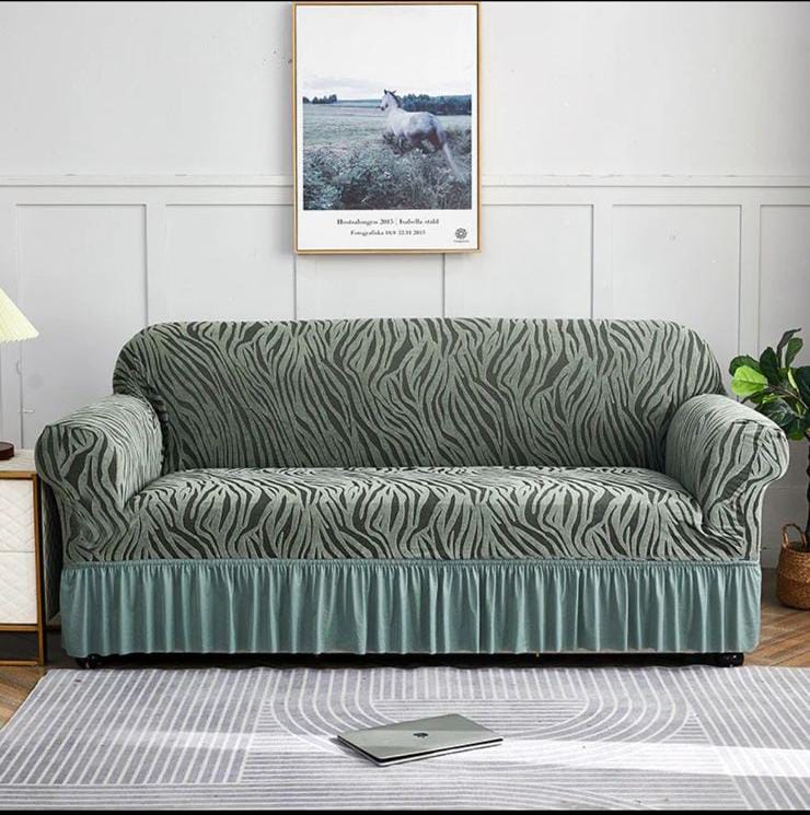 Zebra Velvet Sofa Cover