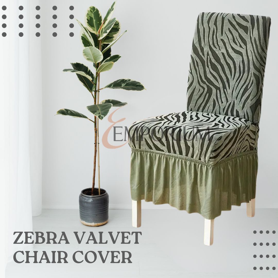Velvet Pattern Velvet Diniing Chair Covers