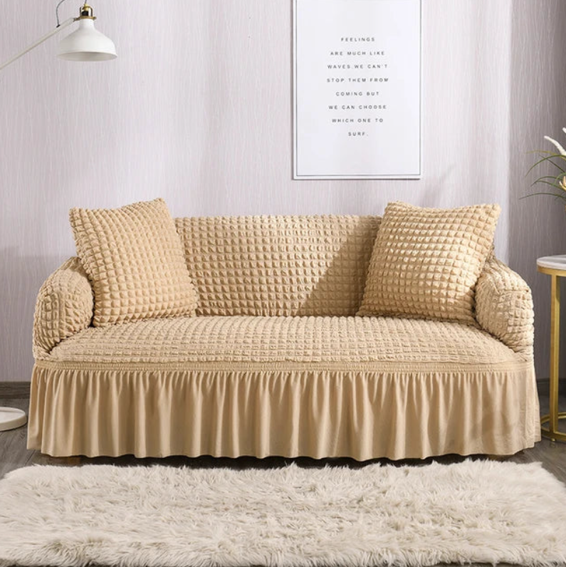 Turkish bubble sofa covers ( Skin Golden  color )