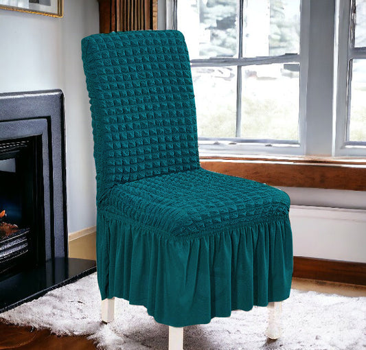 FRILL STYLE BUBBLE DINING CHAIR COVER Color zinc