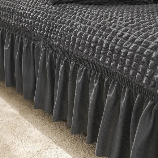 Bubble Turkish Sofa Cover - Light Grey