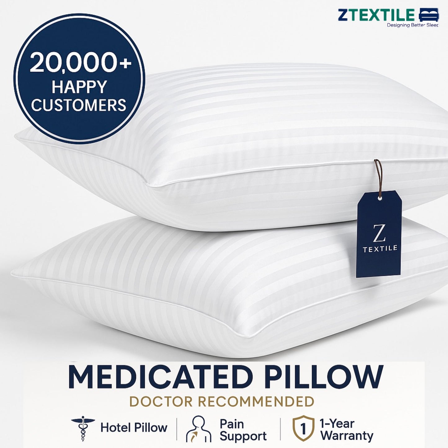Medicated Pillow for Neck Pain5-Star Hotel Standard