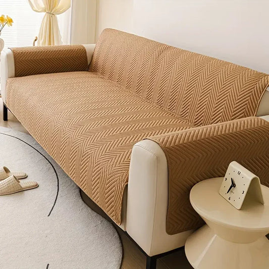 MAT ULTRASONIC SUPER SOFT SOFA COVER   ( COPPER  COLOR )