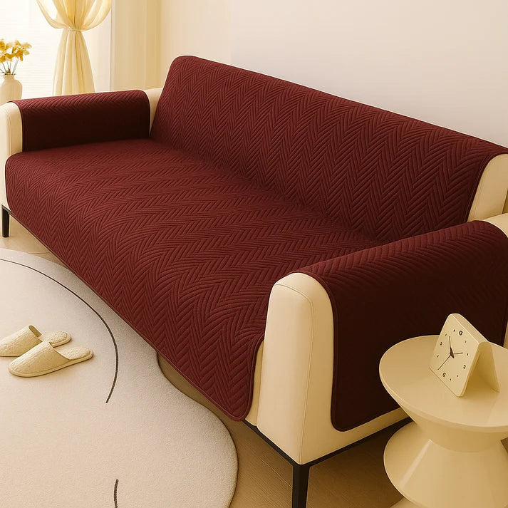 MAT ULTRASONIC SUPER SOFT SOFA COVER   ( MAHRON  COLOR )