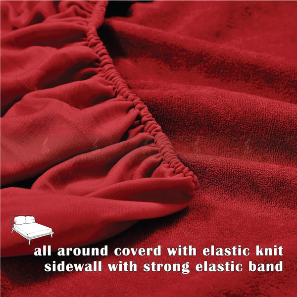 Waterproof Mattress Cover (Maroon Color)
