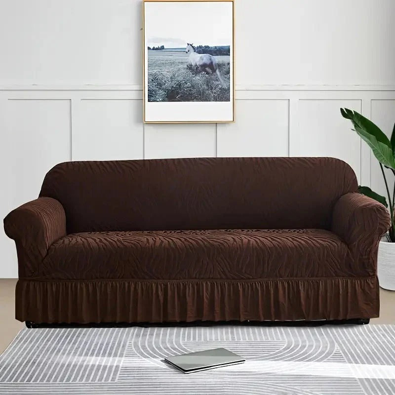zebra velvet sofa covers ( brown color )