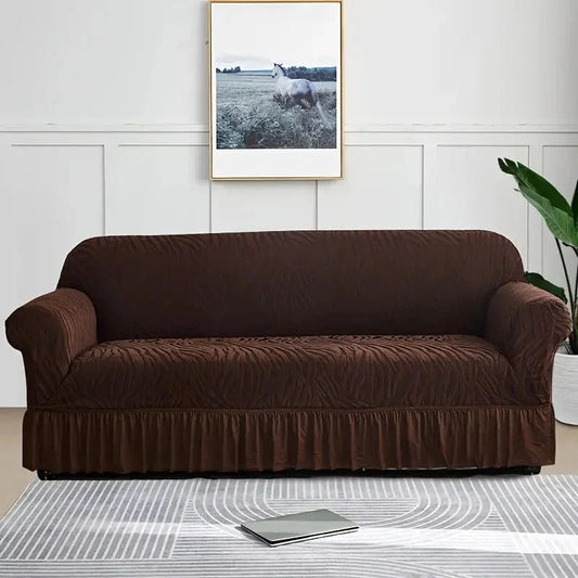 zebra velvet sofa covers ( brown color )