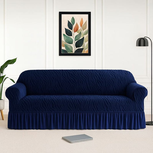 zebra velvet sofa covers (blue  color )