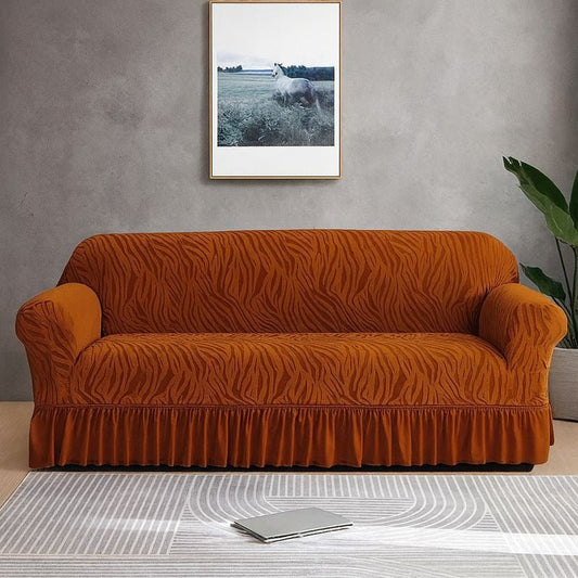 zebra velvet sofa covers (copper  color )