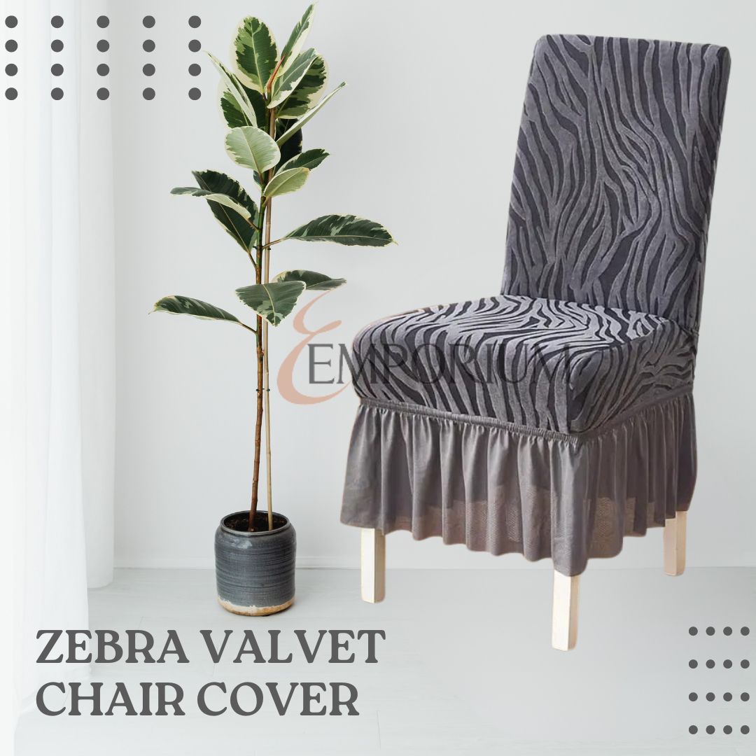 Zebra Valvet Chair cover