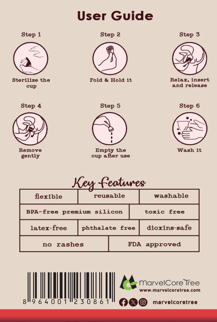 Double Tail Menstrual Cup